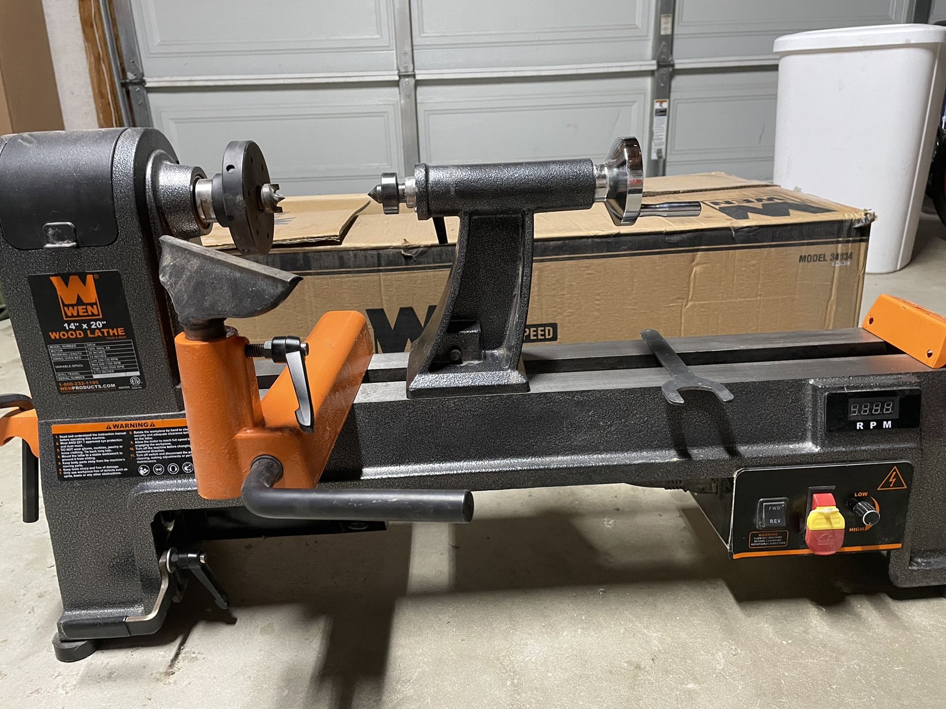 WEN 14” X 20” Wood Lathe