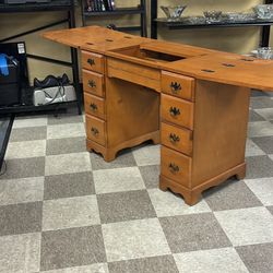 Wood Sewing Desk 