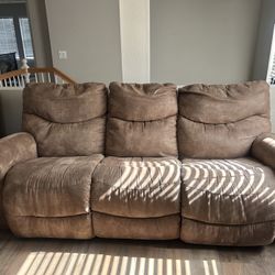 Lazy Boy Couch & Chair Electric Recliner 