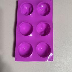 Set Of 2 Trays 6 Holes Silicon Mold For Backers Or Soap