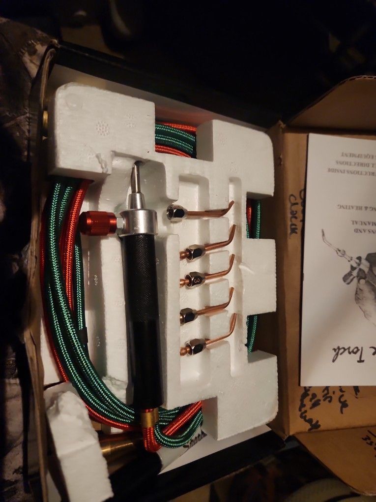 Acetylene Oxygen Mini Torch Set Hoses And 5 Tips 6300 Degree for Sale