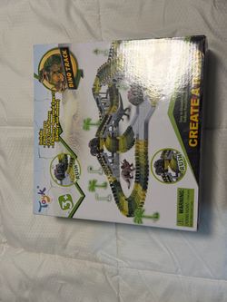 Boy Dino / car toy. Build your own track.