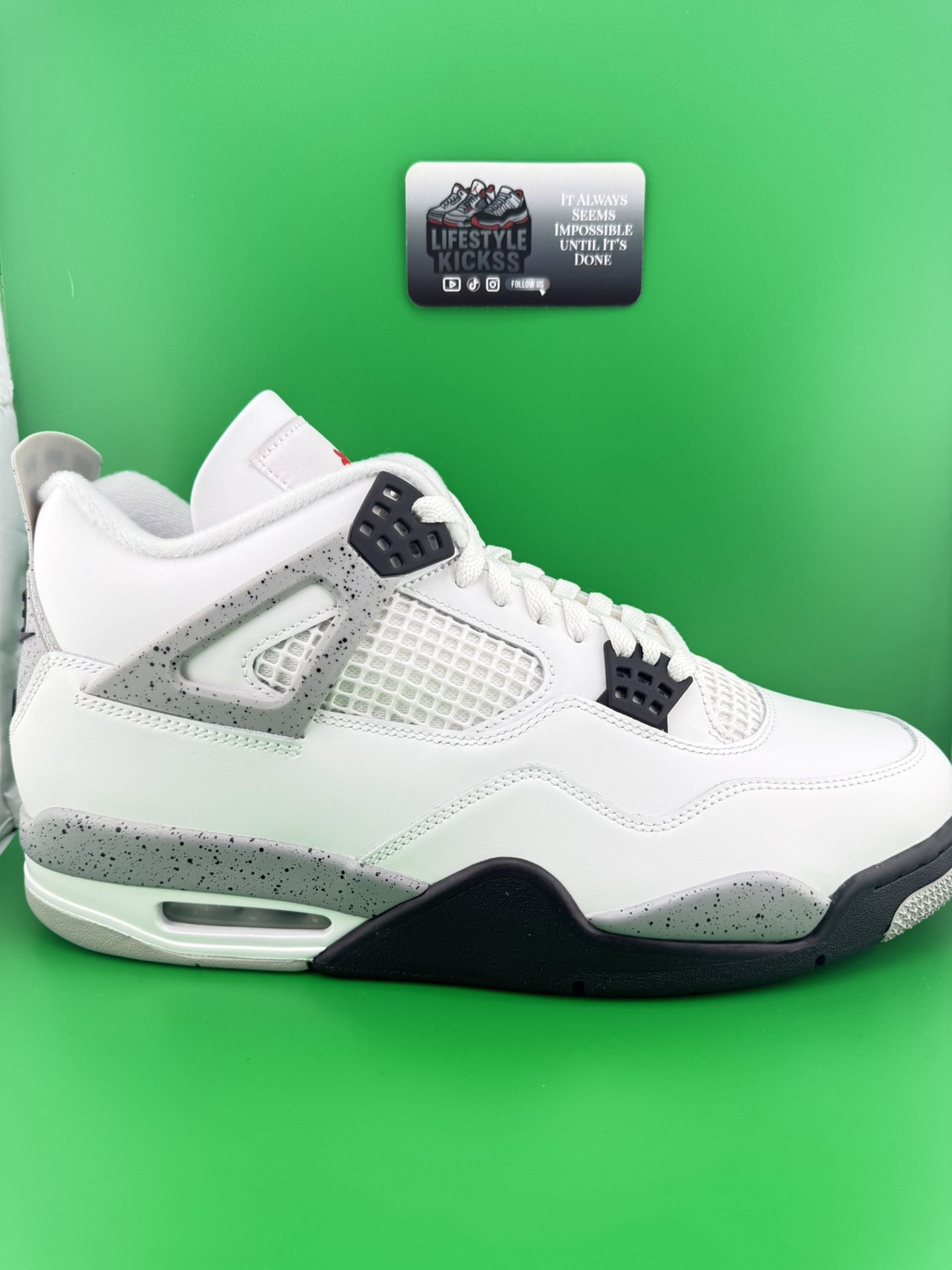 Jordan 4 White Cement Size 12 DS