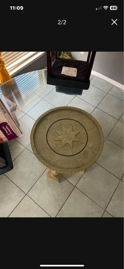 Antique Coy fish table