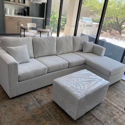 Sectional With Ottoman Brand New ¡¡NOW IN STOCK!!