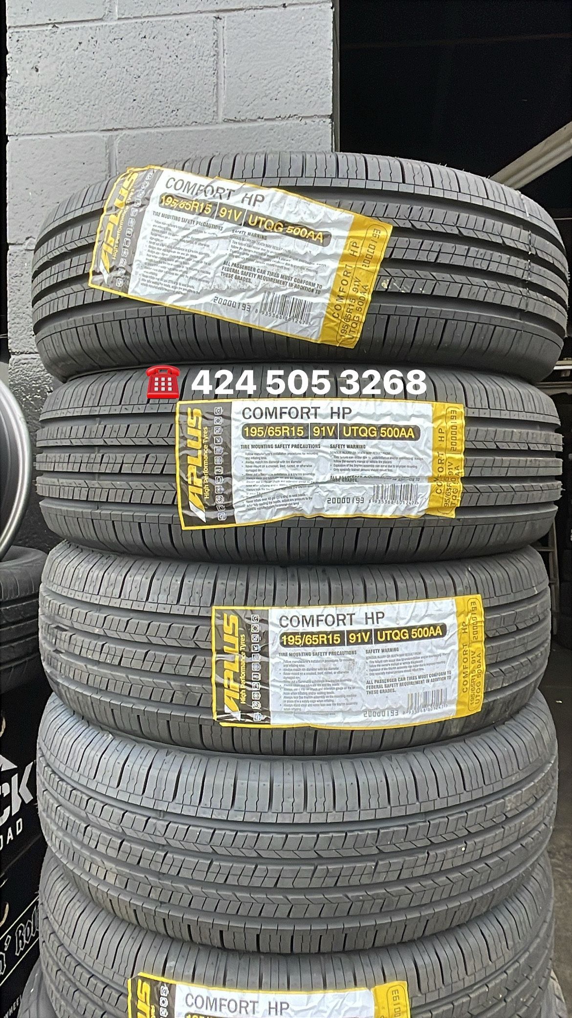 Nuevas 195/65R15 Marca APLUS Garantía 50,000 Millas