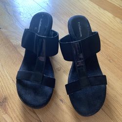 Women’s Croft And Barrow Wedge Sandals Size 6.5