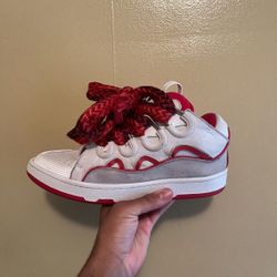 Lanvin Curb Red/White Size 42