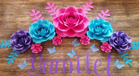 Paper flowers decoration