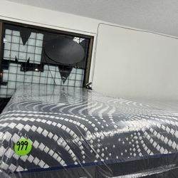 TWIN XL SEALY HYBRID MATTRESS & BOX SPRING BED SET