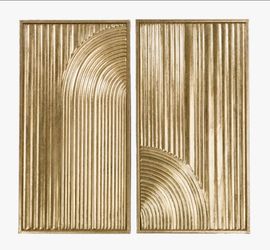 Kalid’s Home Outlet | BRAND NEW Elysia Abstract Metal Wall Art Set of 2 – $50