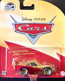 Disney Pixar Cars Lightning McQueen golden gold 20th Anniversary Die-Cast