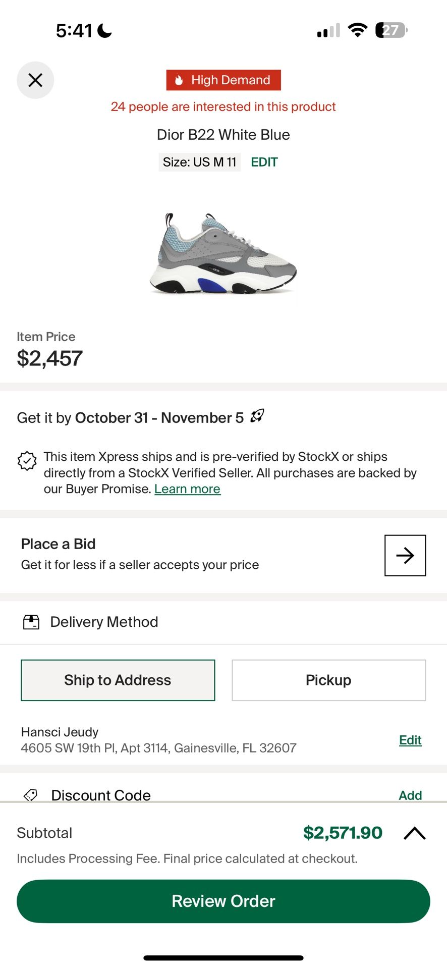 Brand new Cristian Dior designer shoes With Box