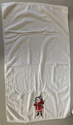 R.A. Briggs Santa White Hand Towel