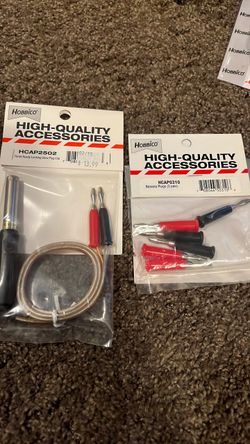 Hobbico RC Accessories Bundle – Glow Plug Clip & Banana Plugs