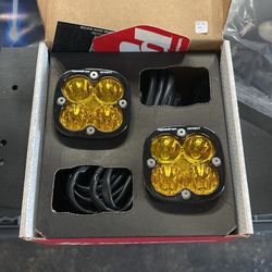 New Baja Designs Squadron Sport Amber Yellow Led Light Pods Driving Combo Set