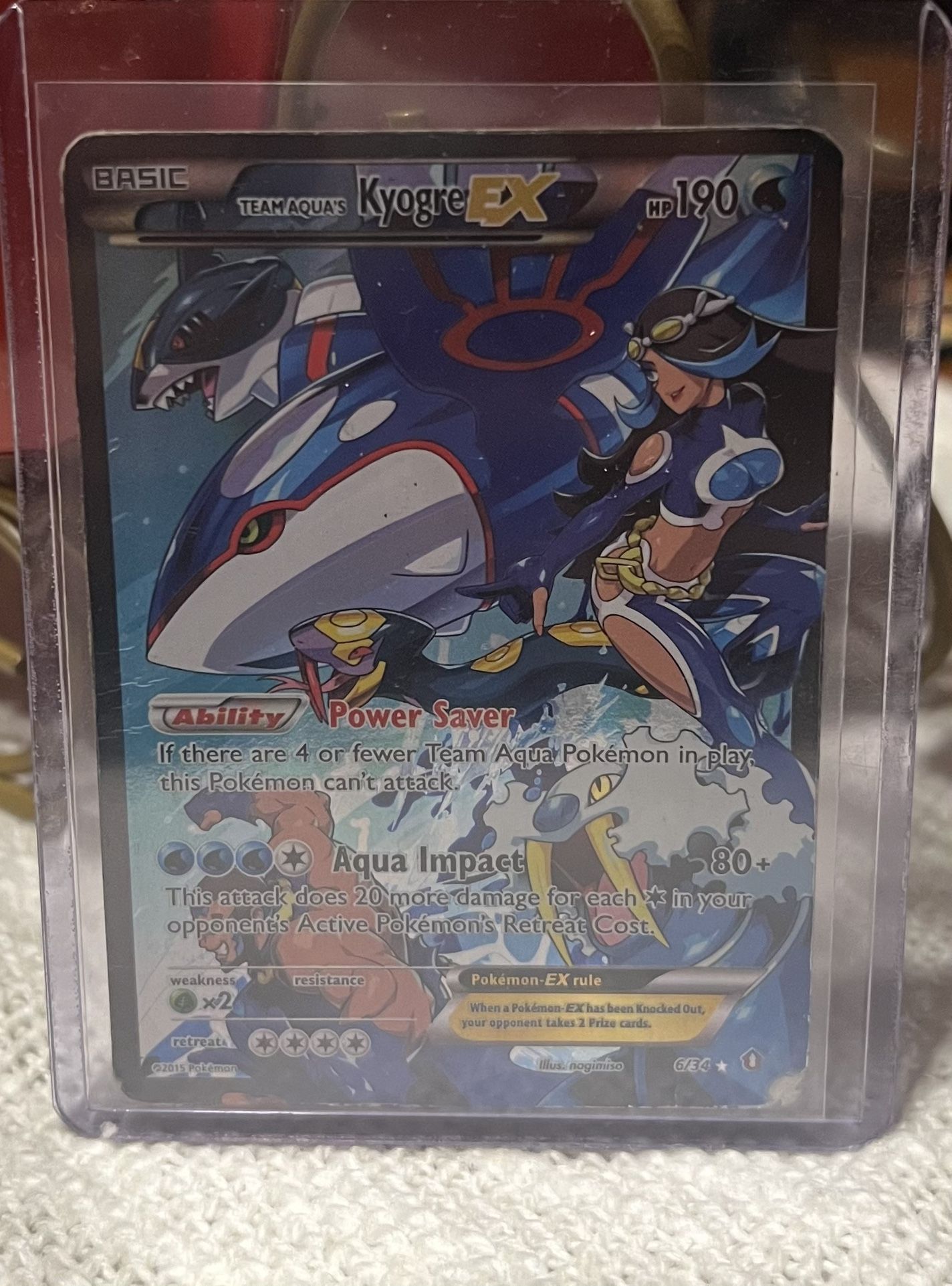 Team Aqua’s Kyogre EX #06 Double Crisis