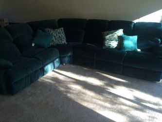 Sectional couch.