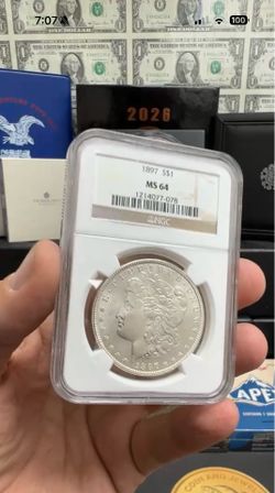 1897S MS 64 Morgan Silver Dollar