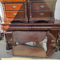 Dresser, Nightstand And Mirror 