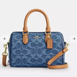 Coach mini denim Rowan