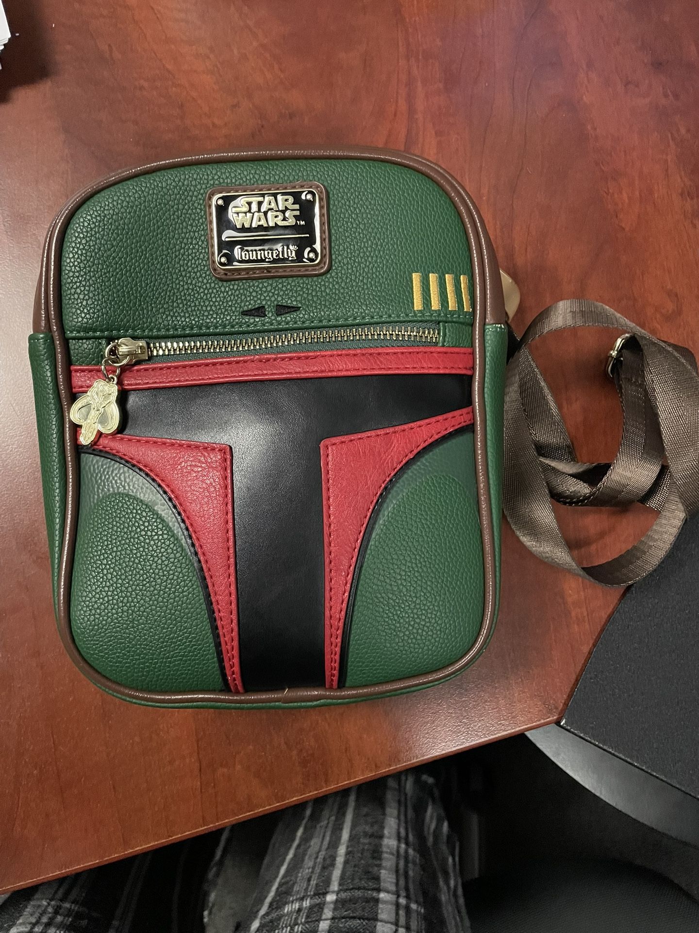 Loungefly Star Wars Boba Fett Crossbody Bag With Bi-fold Wallet Set