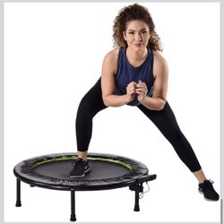 Stamina Folding Trampoline with Smart Workout App