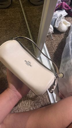 Mini white coach bag