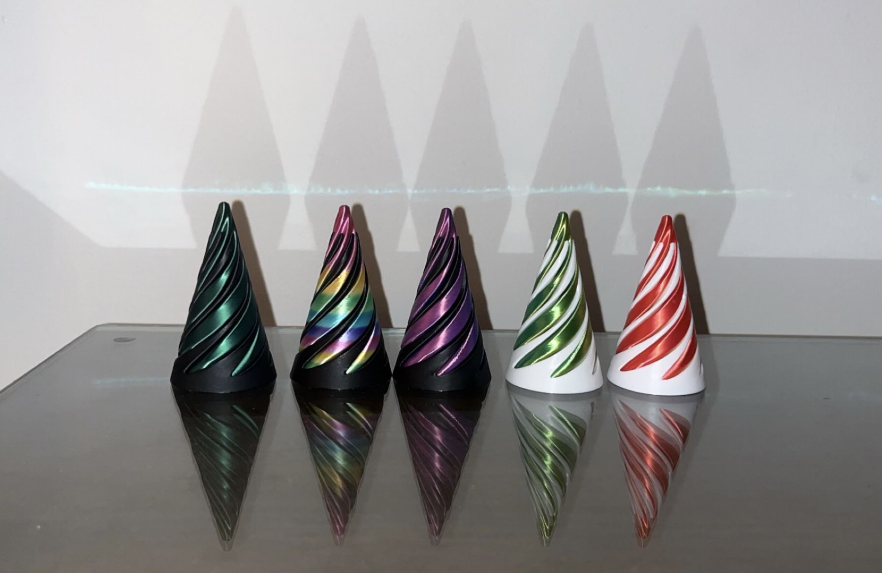 Spinning Cone - 3D Printed Spiral