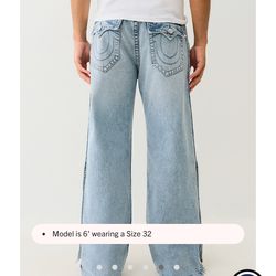 VINNY SNAP TEARAWAY ULTRA BAGGY JEANS True Religion