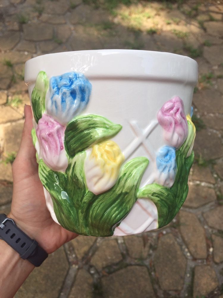 Painted Plant Pot