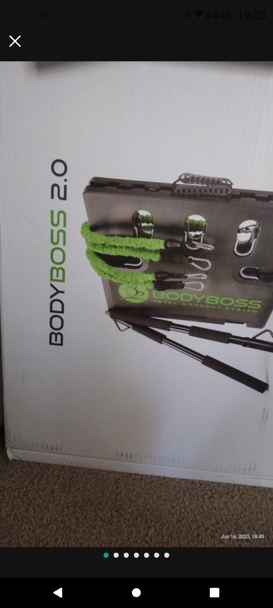 Brand new BodyBoss 2.0 Home Gym And Brand New 55mm Ball