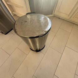 Stainless Steel, Kitchen Trash Can