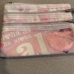 Aloha Zippered Cloth Pencil Case