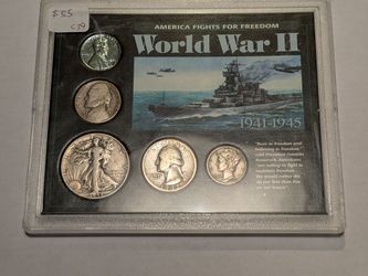 Set of world War II coins