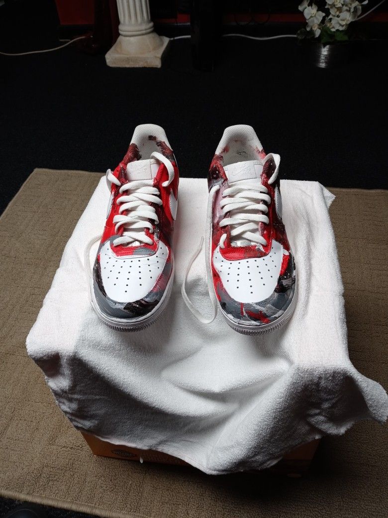 Nike Air Force 1's (Hydro Dipped) Size