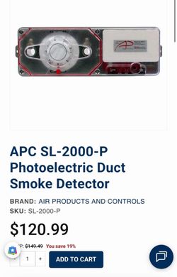 Photoelectric Duct Smoke Detector