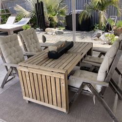 Outdoor Patio Furniture Set With Fire Pit