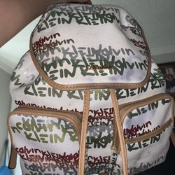 Calvin Klein Hudson Graffiti Signature Logo Backpack