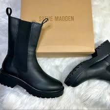 Steve Madden Char Black/Black  size 7.0