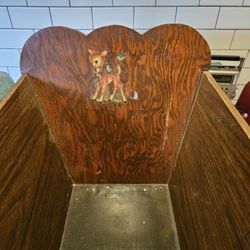 Vintage Wood Doll Cradle