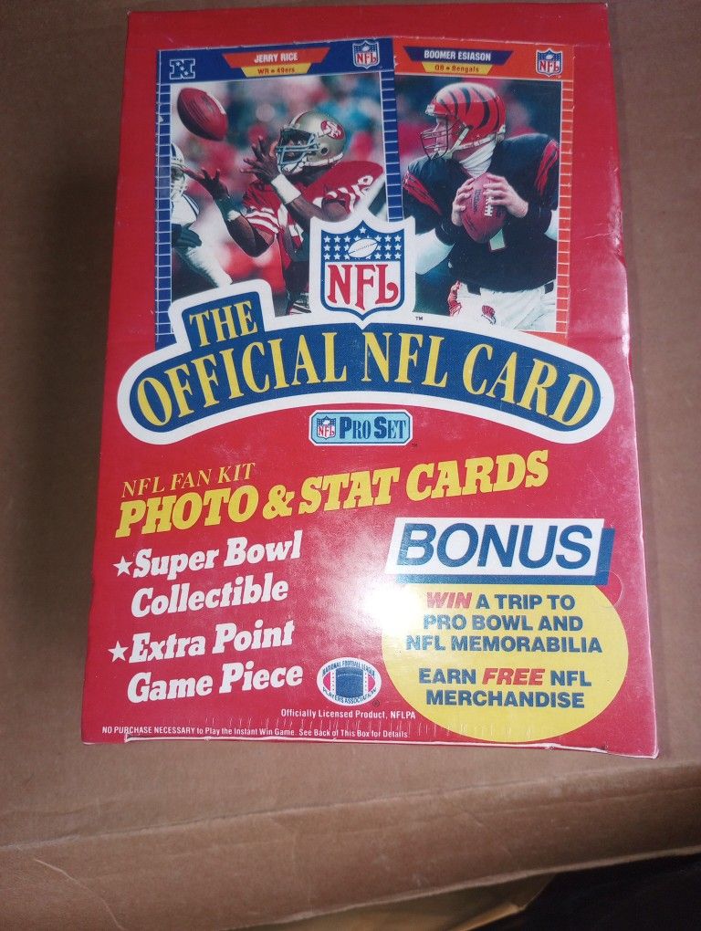Football 1989 Unopened Waxbox