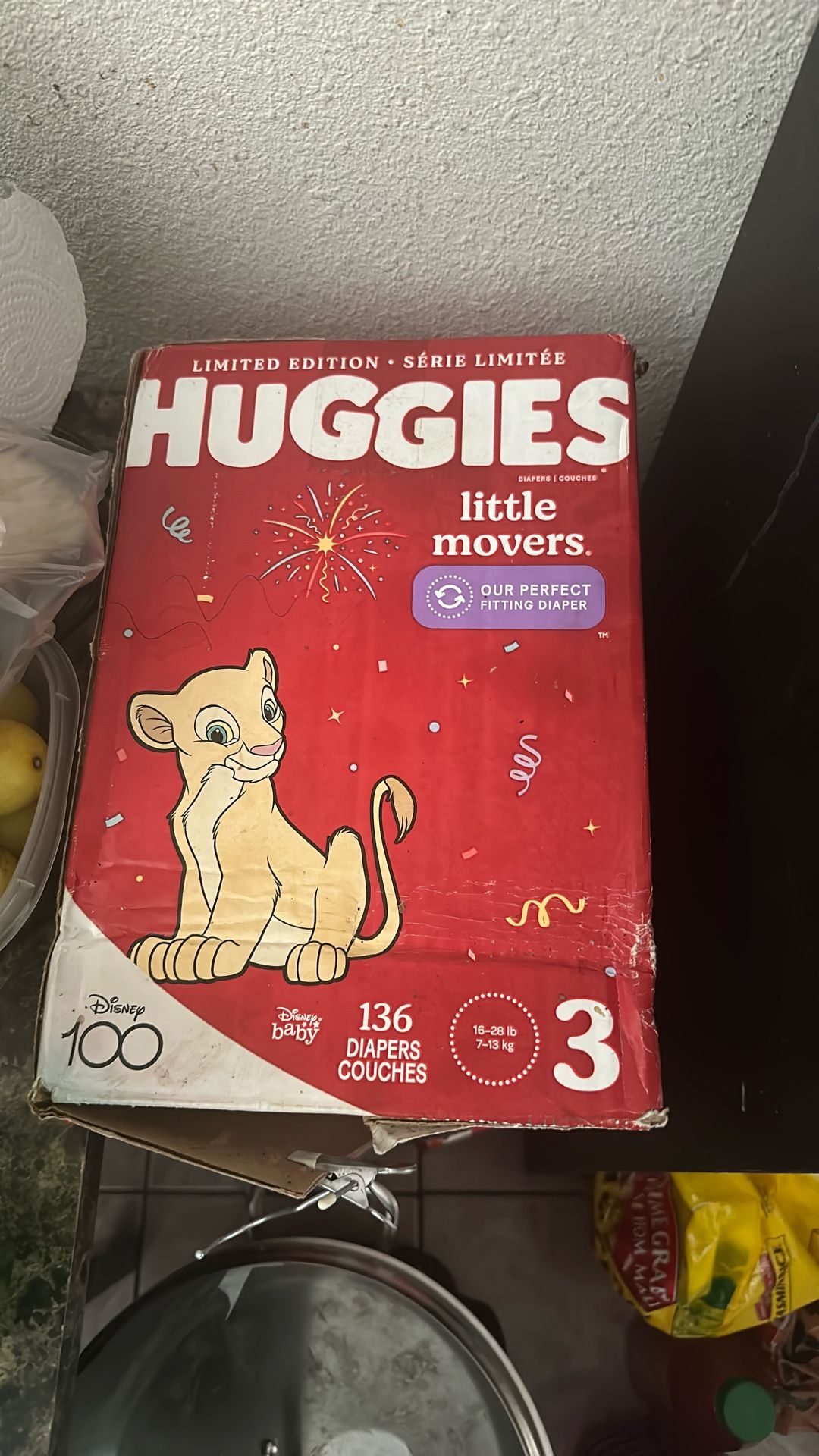 Huggies Size 3(2) Pamper Size 4(1) 