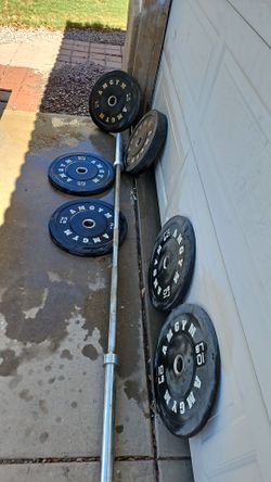 AMGYM OLYMPIC  BUMPER PLATE 2 45 -2-25 2-10