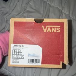 Vans Blue Slip Ons Size Women 7.5 / Men 6