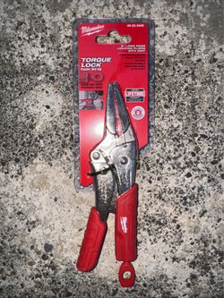 Milwaukee 6” long nose locking pliers with grip
