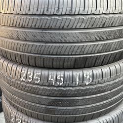 Set Of Tires (4) 235-45-18 Michelin
