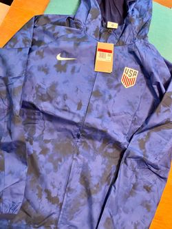 Nike 🇺🇸 USA 2026 Team Soccer ⚽️ Blue Windbreaker Jacket Men’s Size Large
