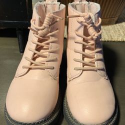 10c Light Pink Toddler Girl Boots 