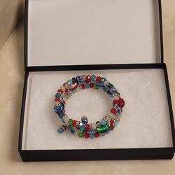 Multicolored Beaded Wrap Around Bracelet 